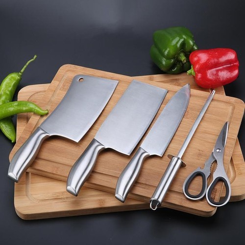 Bộ dao inox 5 món cao cấp Nhật Bản cao cấp-Bộ dao kéo đa dạng
