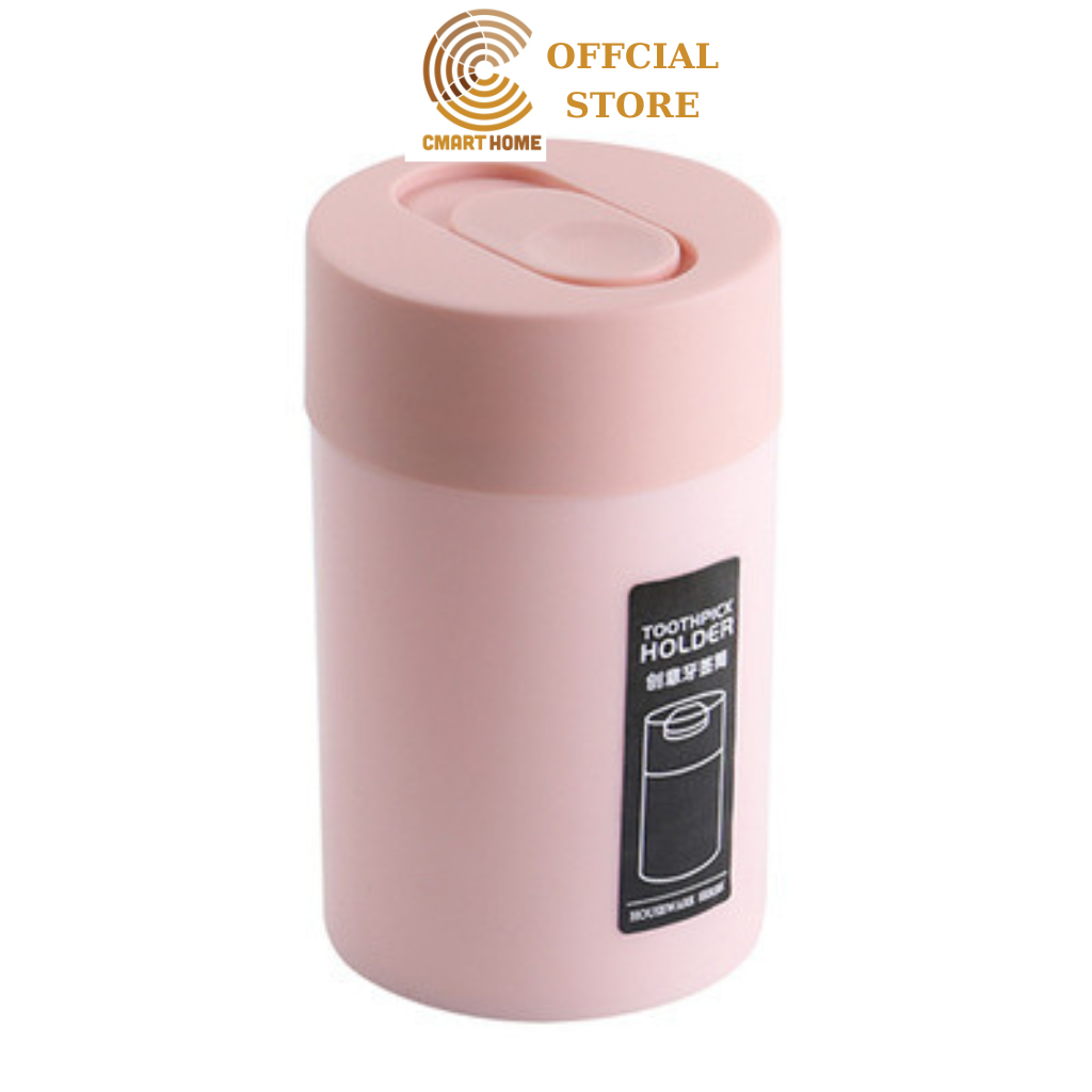 Hủ đựng tăm xỉa răng - hộp đựng tăm bằng nhựa cao cấp kiểu dáng dễ thương lọ đựng tăm xinh xắn tiện lợi