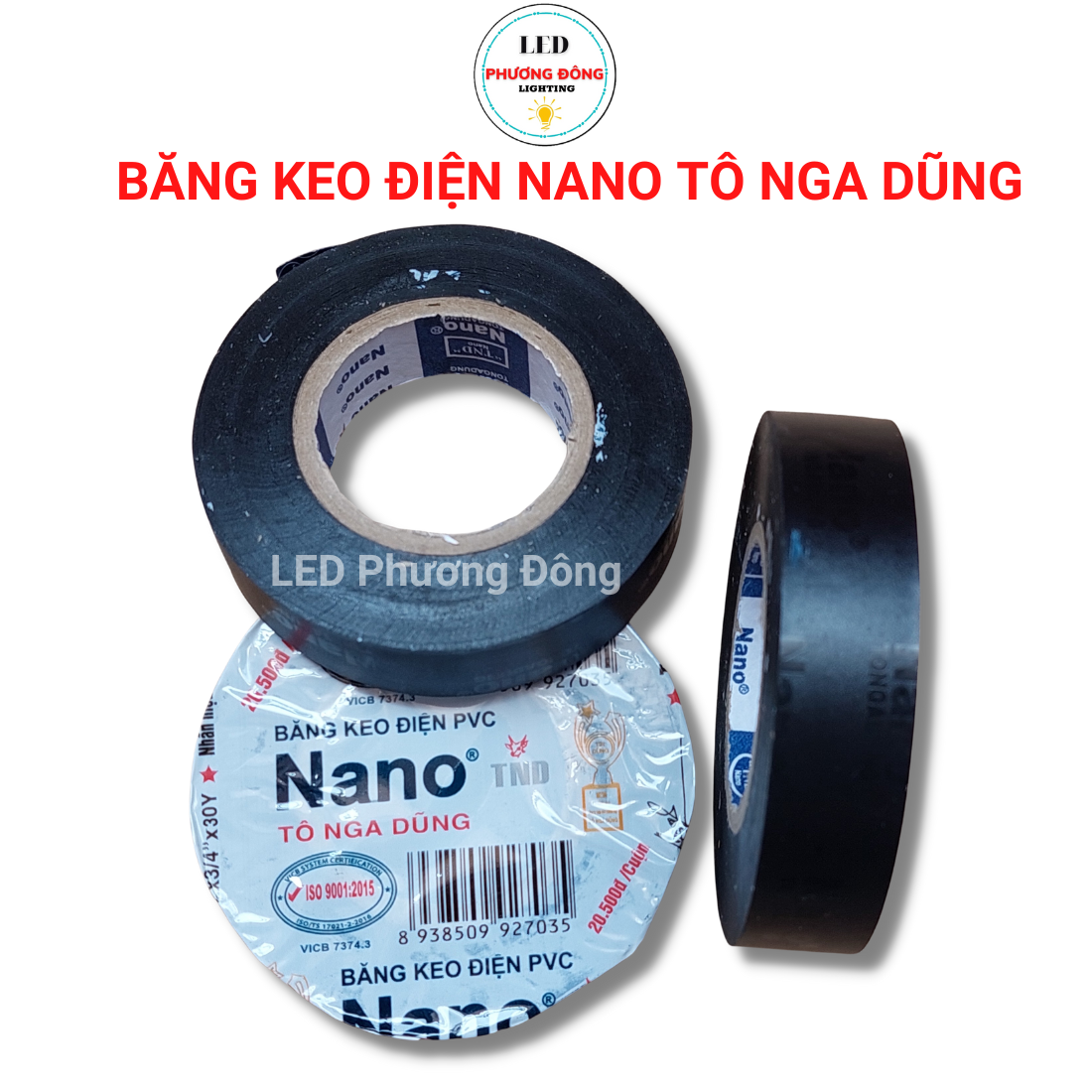Combo 2 cuộn băng keo đen tô nga dũng 10ya - 20ya - 30ya