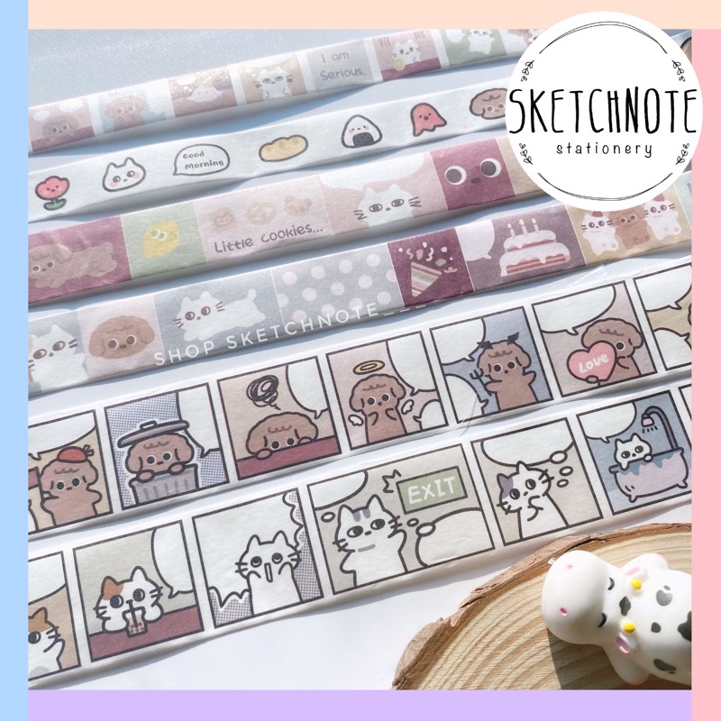 Washi chiết Washitape gấu cute hàn quốc WS006
