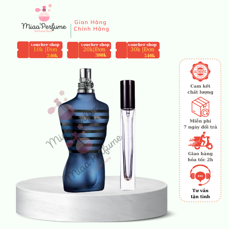 Auth Nước hoa chiết nam 10ml Jean Paul Gaultier Ultra Male - Nước hoa Sexy, Gợi cảm, Cuốn hút