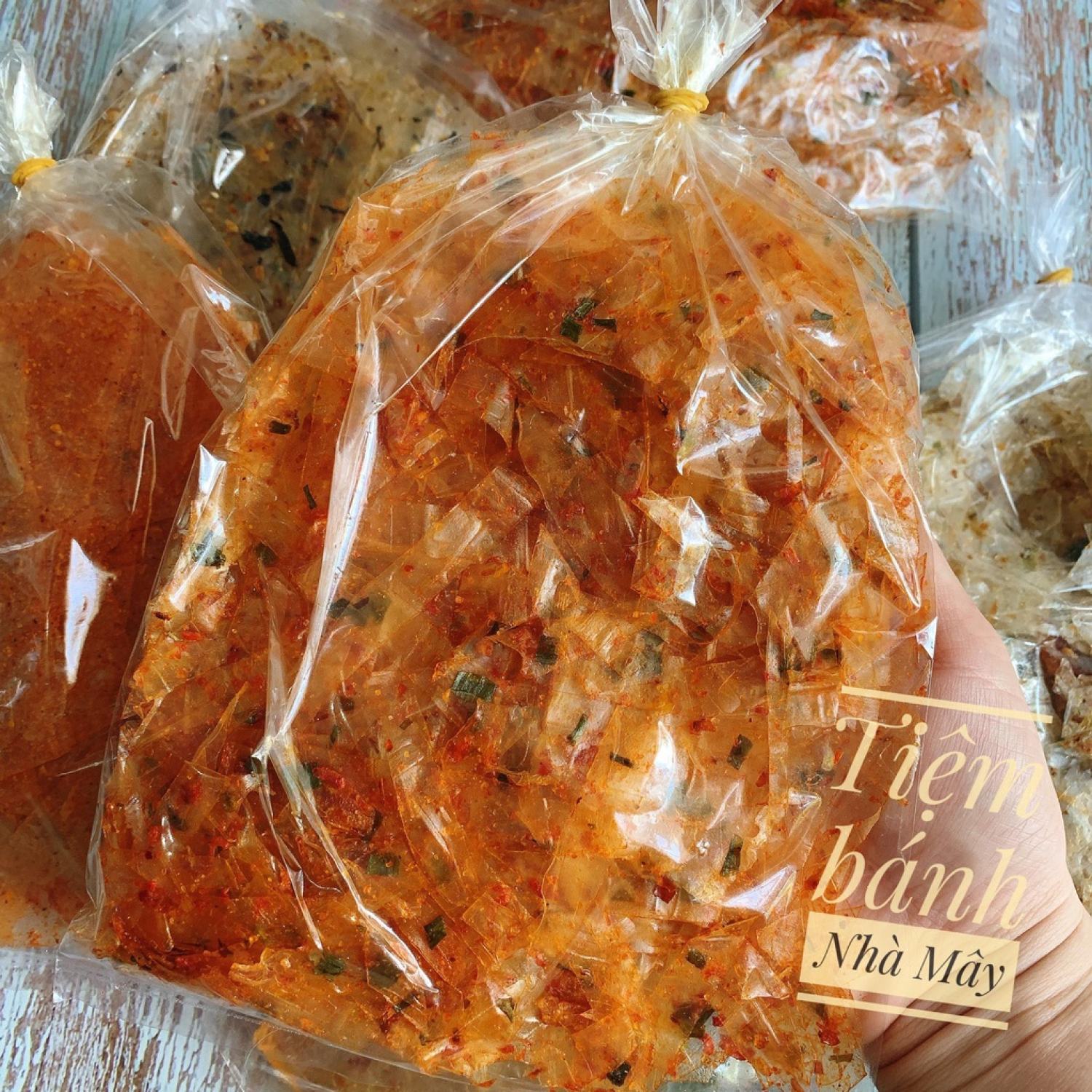 Bánh tráng trộn tép hành vị cay nhẹ mặn mặn ngọt ngọt - bịch to 70g