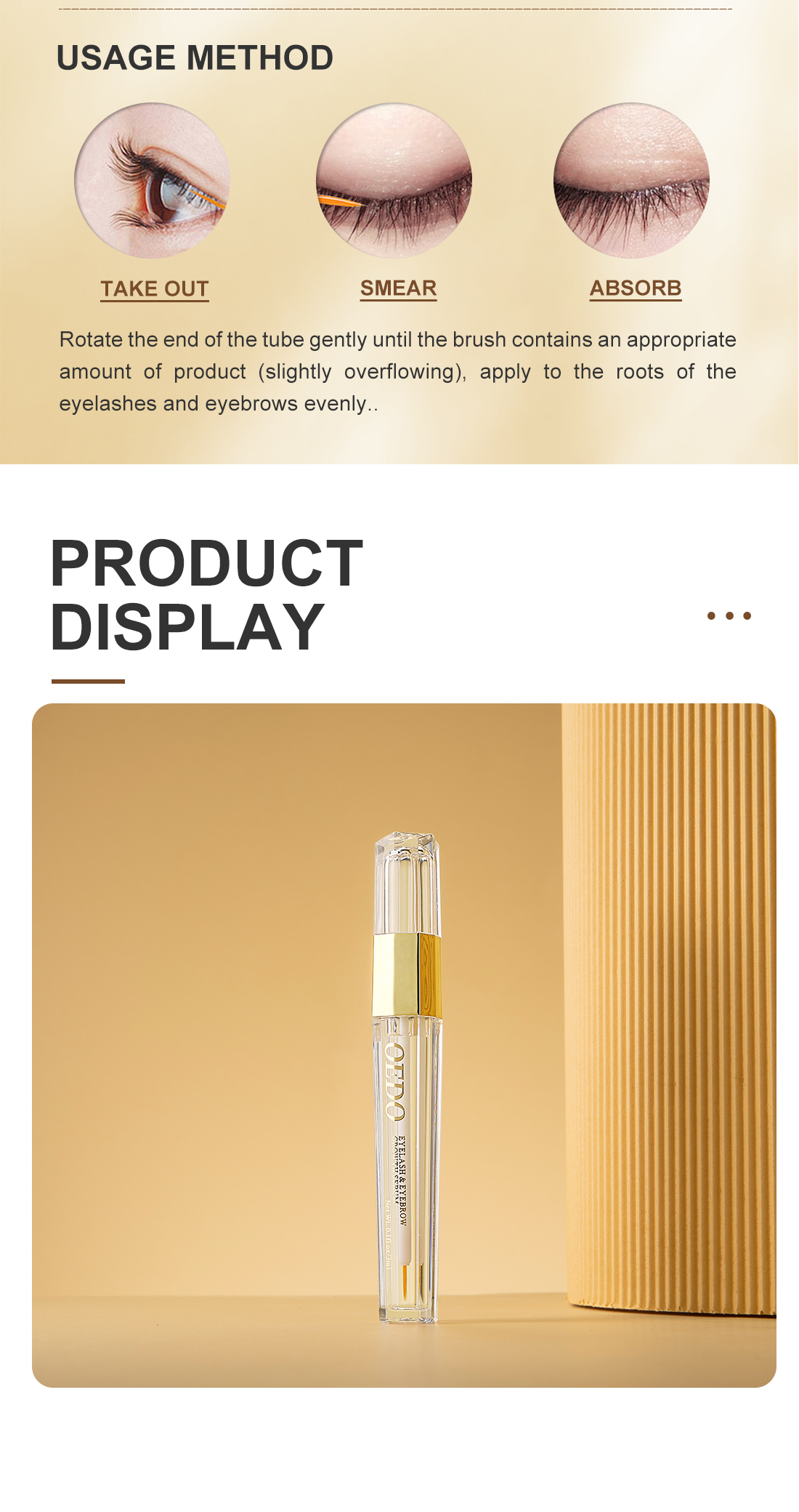 OEDO 3 cây serum làm dài và dày lông mi cung cấp dưỡng chất cho đôi mắt quyến rũ - INTL