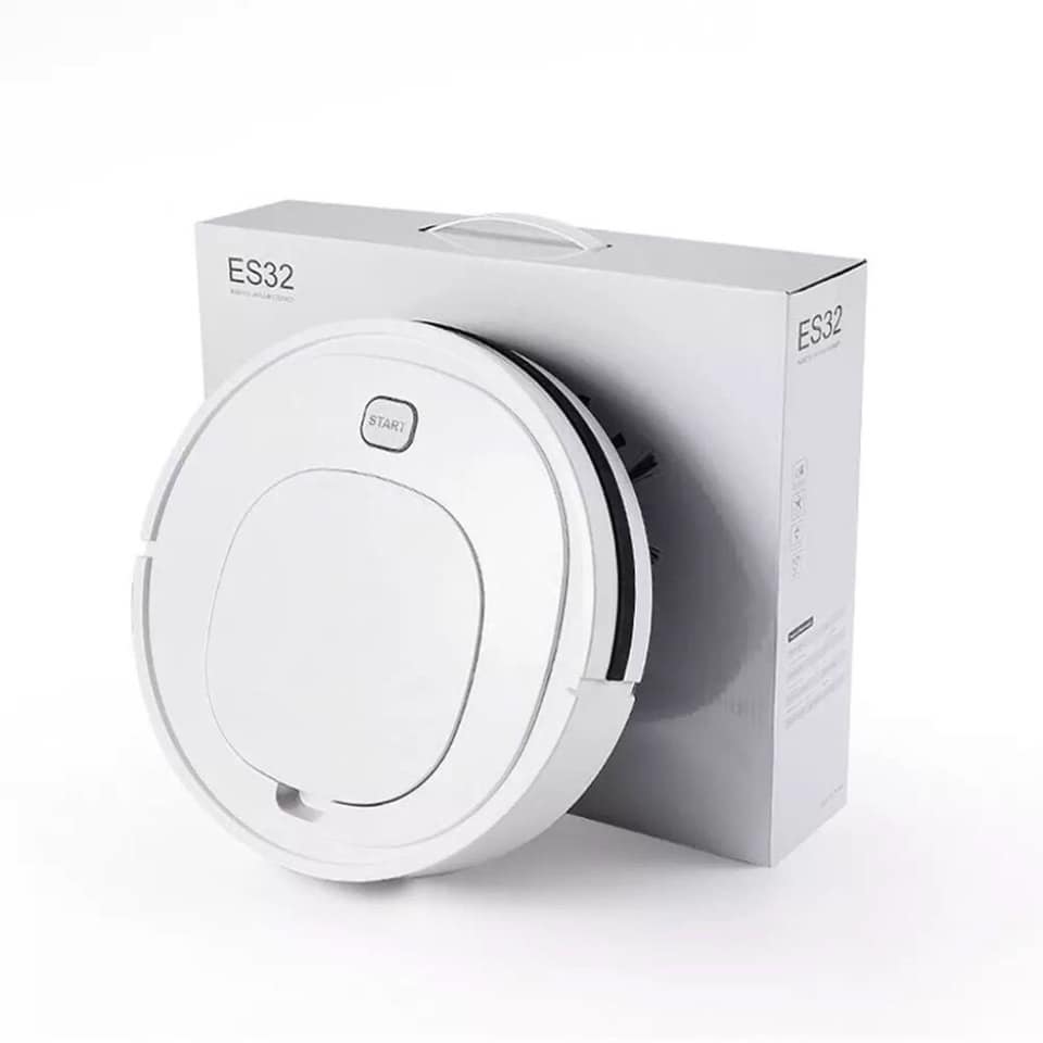 Robot hút bụi tự động thông minh ES32, Máy hút bụi lau nhà ES32 hút bụi lau nhà sạch sẽ tiện dụng