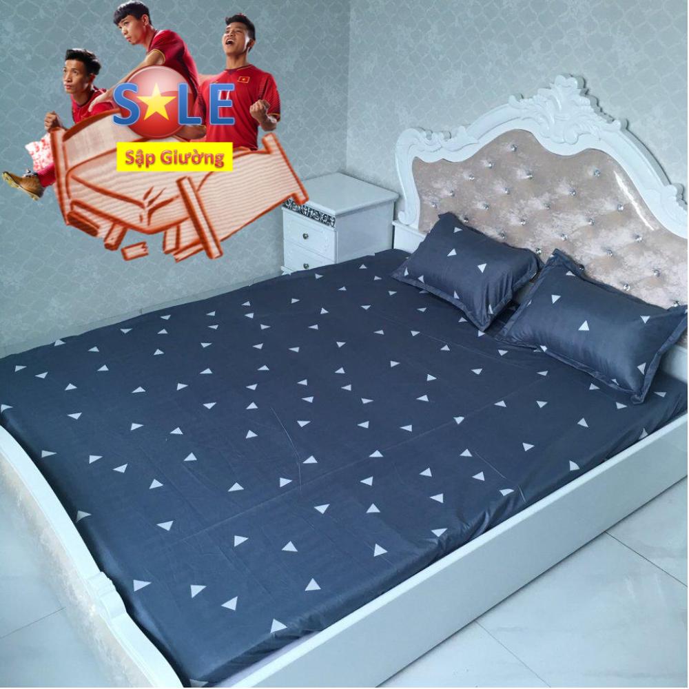 Bộ ga và 2 áo gối (Cỡ 1m4x2m ) Dành cho nệm cao dưới 15cm