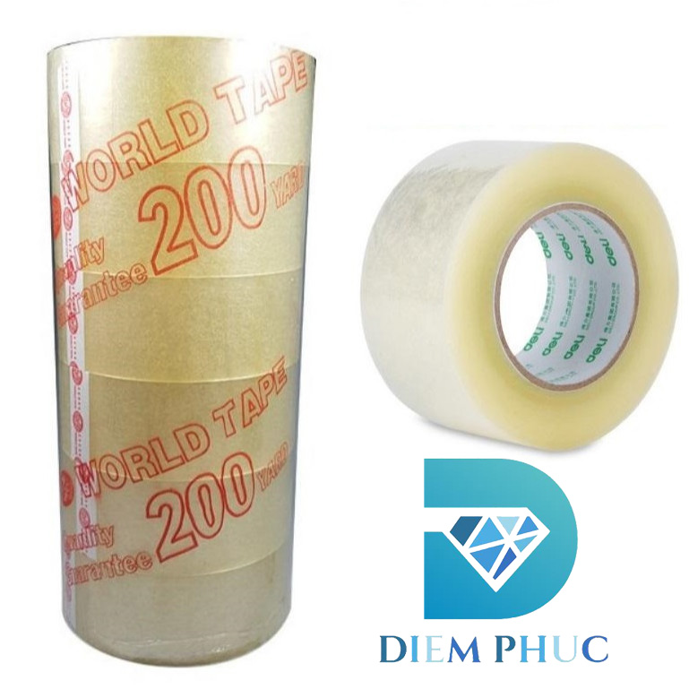 [HCM][Hàng Loại 1] Một Cây - 6 Cuộn Băng Keo Dán Thùng Carton bảng lớn 5F – Băng Keo Trong 100Yard Diễm Phúc