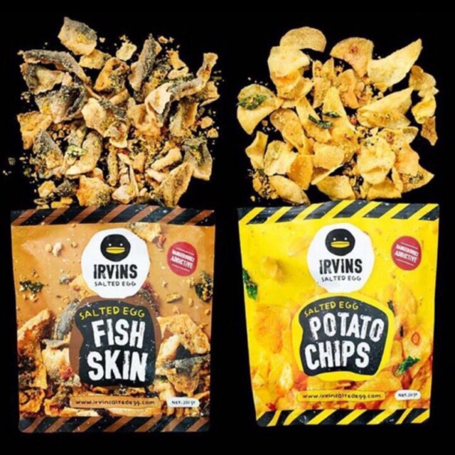 Snack Da cá cay Lắc Trứng Muối IRVINS gói nhỏ 105g