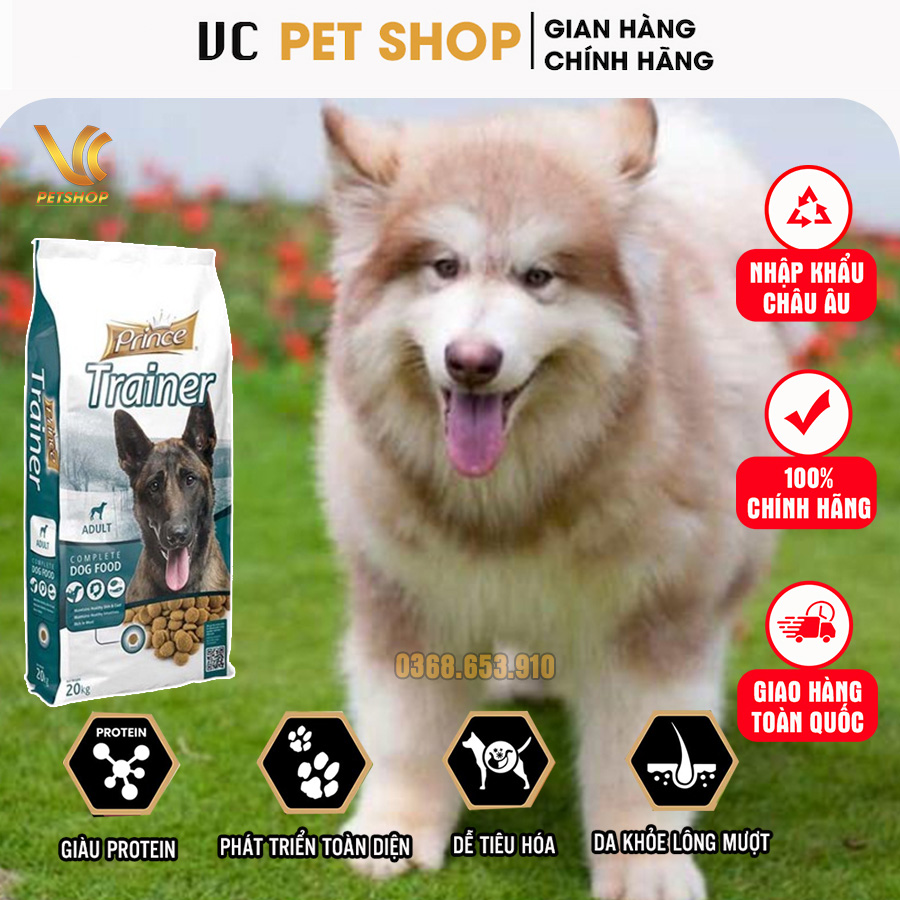 Thức ăn cho chó Alaska từ 4 tháng tuổi | Prince Trainer