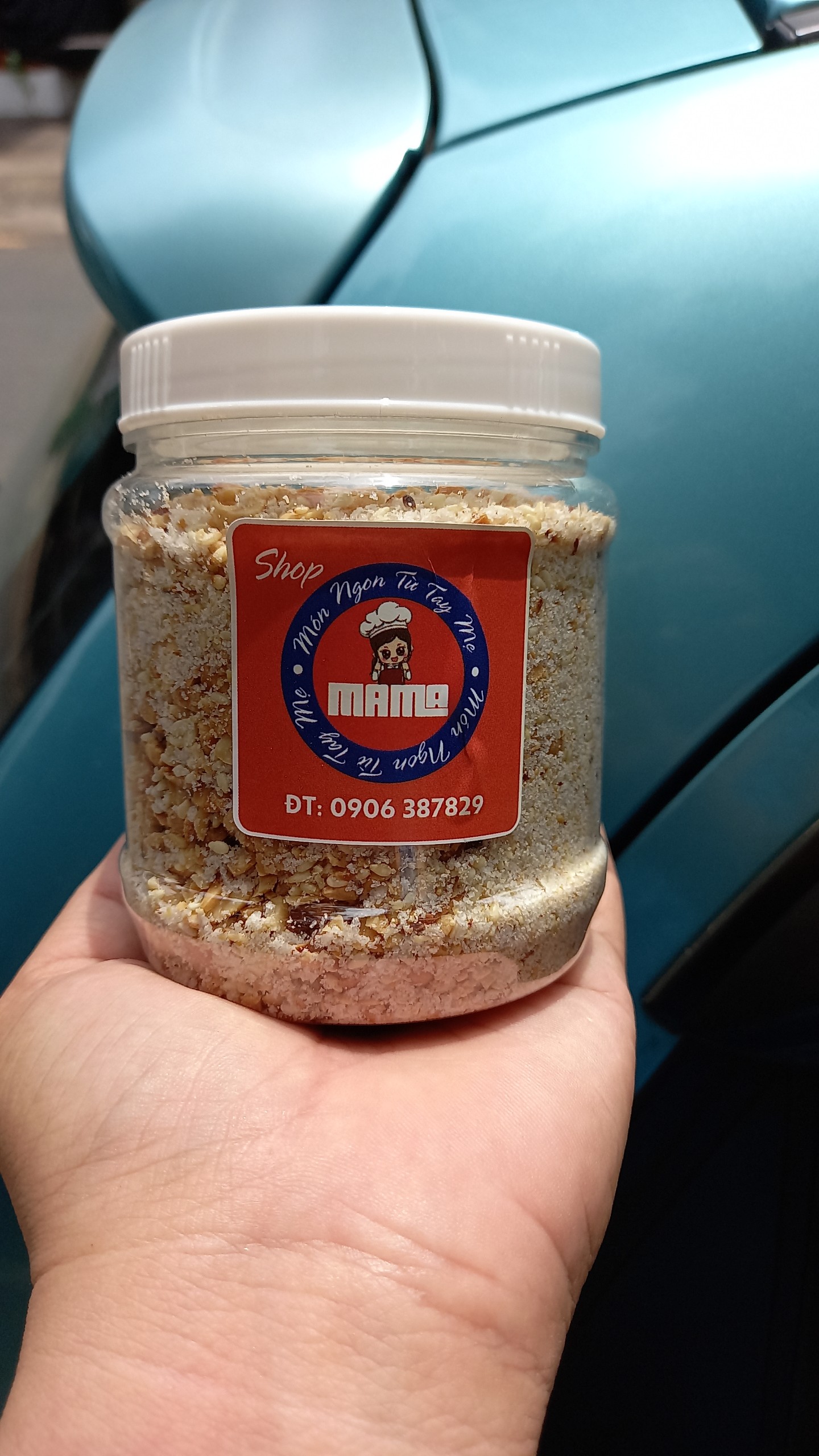 [HCM]Hủ 200gr Muối mè đậu phộng Không Đường rang truyền thống nhà làm