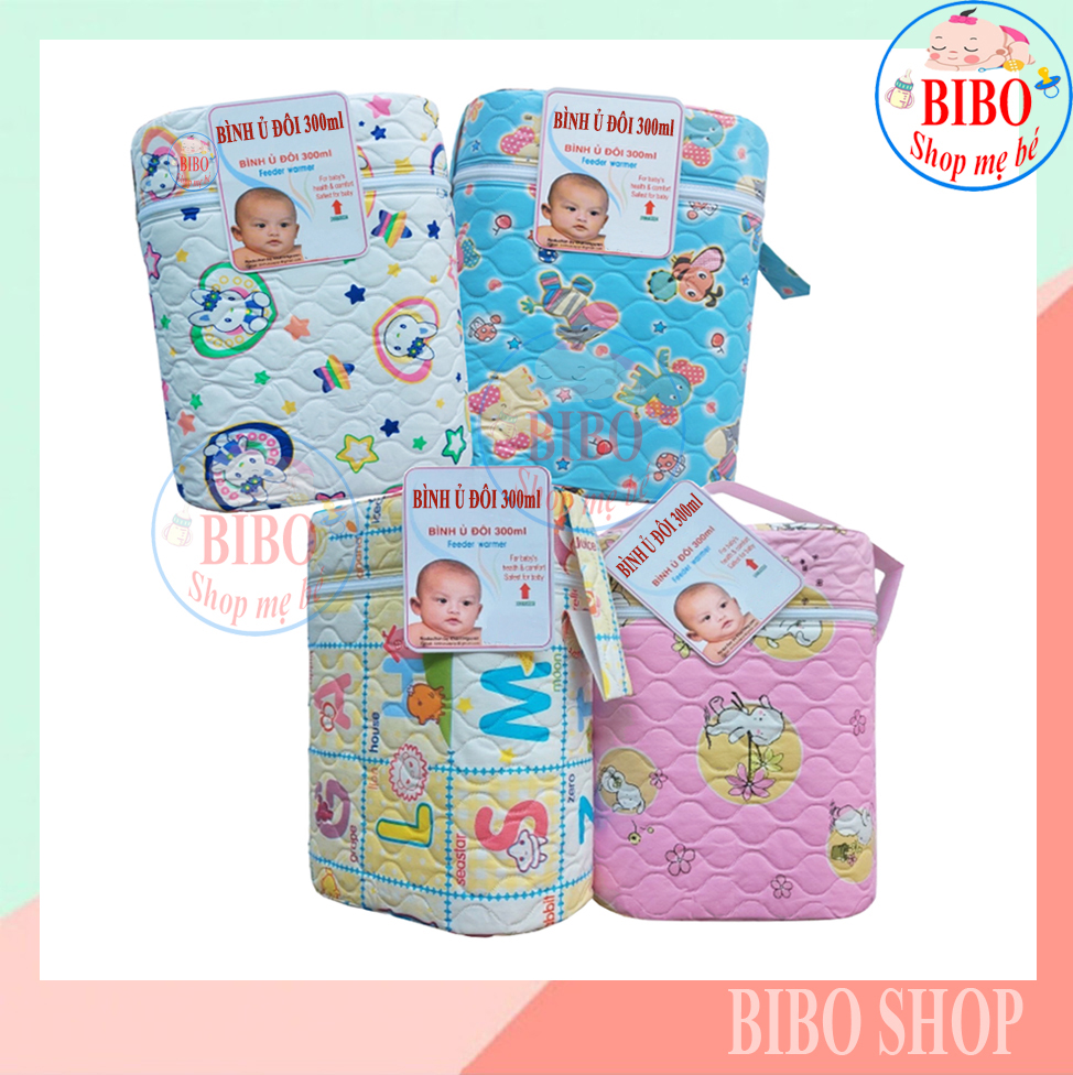 Bình Ủ Sữa Đôi 3 Lớp Cổ Cao 300 ML Cho Bé - Túi giữ nhiệt bình ủ nóng lạnh ủ được 2 bình đơn