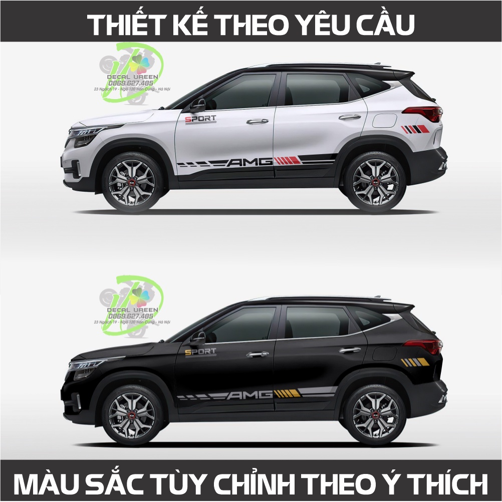 Decal tem xe seltos mẫu 001