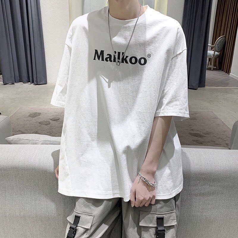 Áo Thun MAILKOO CỰC CHẤT Unisex Fomr Rộng Nam Nữ Chất Liệu Cotton Dày Mịn Hot Trend Độc Lạ Blackwhite1