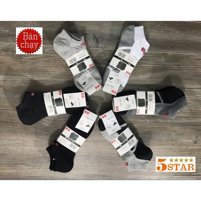 Combo 10 Đôi Vớ Nam Cổ Ngắn Xuất KHẩu Vớ Khử Mùi Chống Thối Tất Nam Hàng Đẹp
