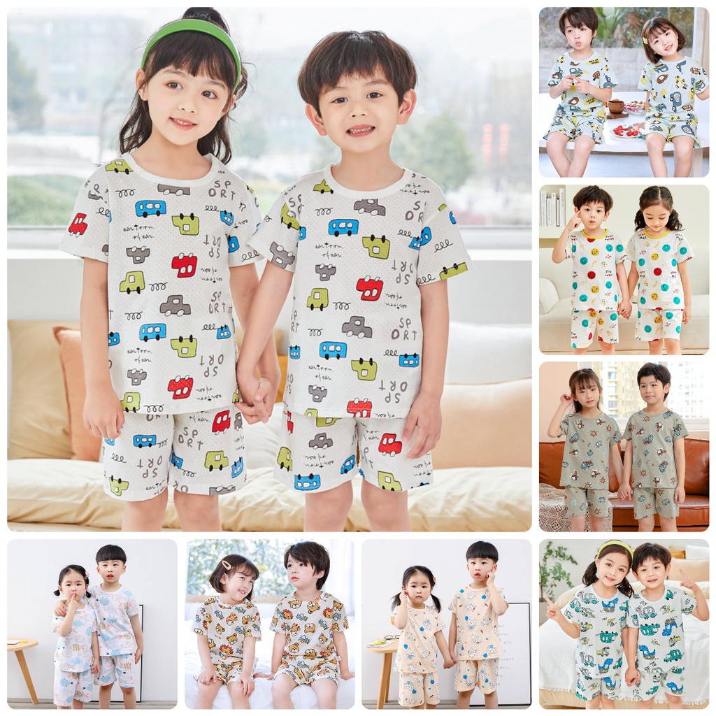 BT5 Size đại 11-35kg Bộ thun thông hơi xịn 100% cotton mùa hè bé Quần áo trẻ Em hàng Quảng Châu