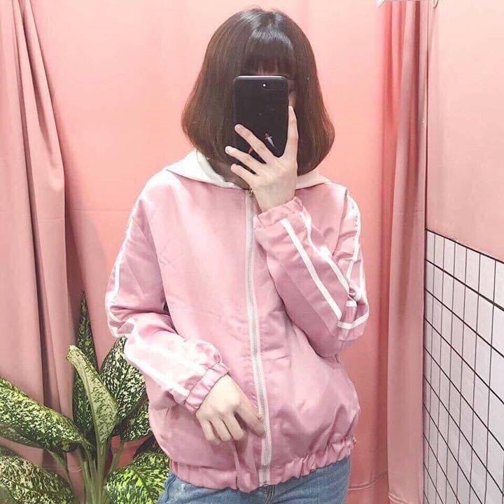 Áo khoác nhẹ nữ, áo gió 2 lớp fom to đẹp có mũ big size đến 85kg, minhquang2017