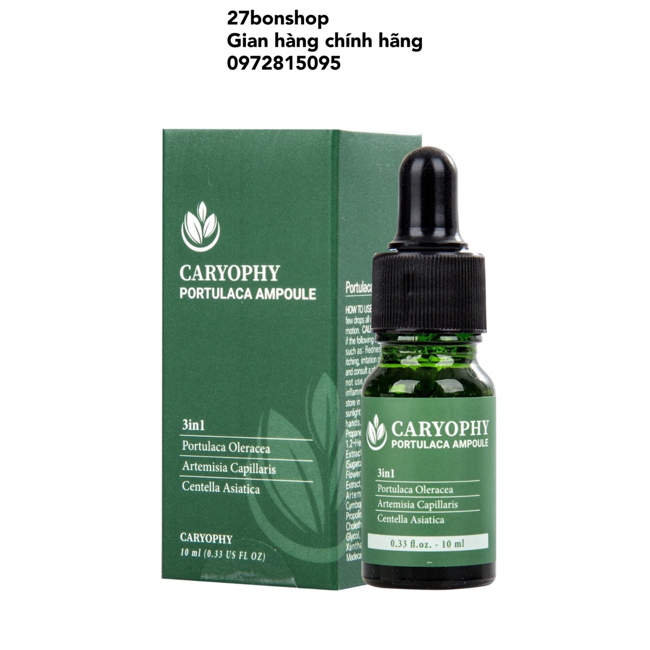 Tinh Chất Giảm Mụn Và Thâm Mụn Caryophy Portulaca Ampoule