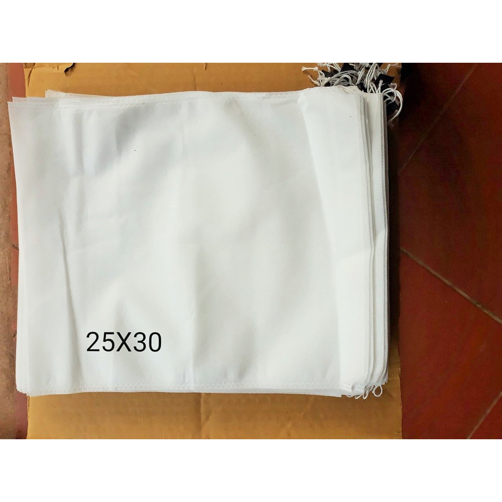 TÚI BỌC TRÁI CÂY BƠ, ỔI, XOÀI SÉT 100 TÚI CÓ DÂY RÚT 16x20CM, 20X22CM, 20X25CM, 20X30CM VẢI KHÔNG DỆT