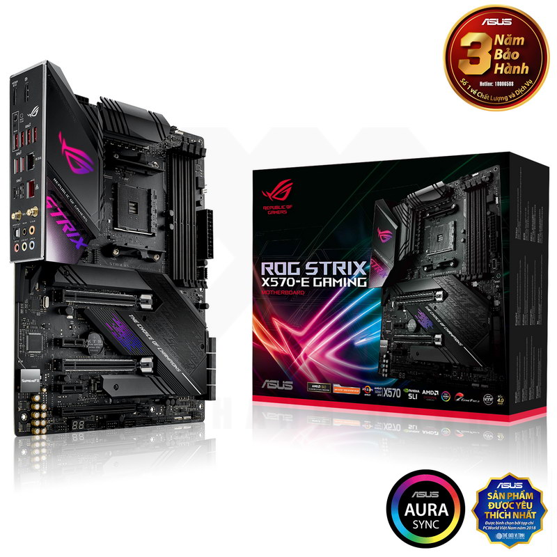 Bo mạch chủ asus rog strix x570-e gaming
