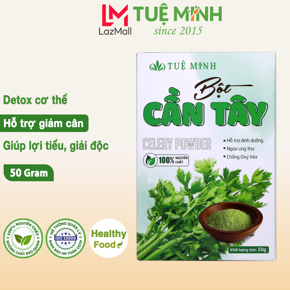 Bột cần tây nguyên chất Tuệ Minh giảm cân, bột cần tây sấy lạnh đẹp da 50g