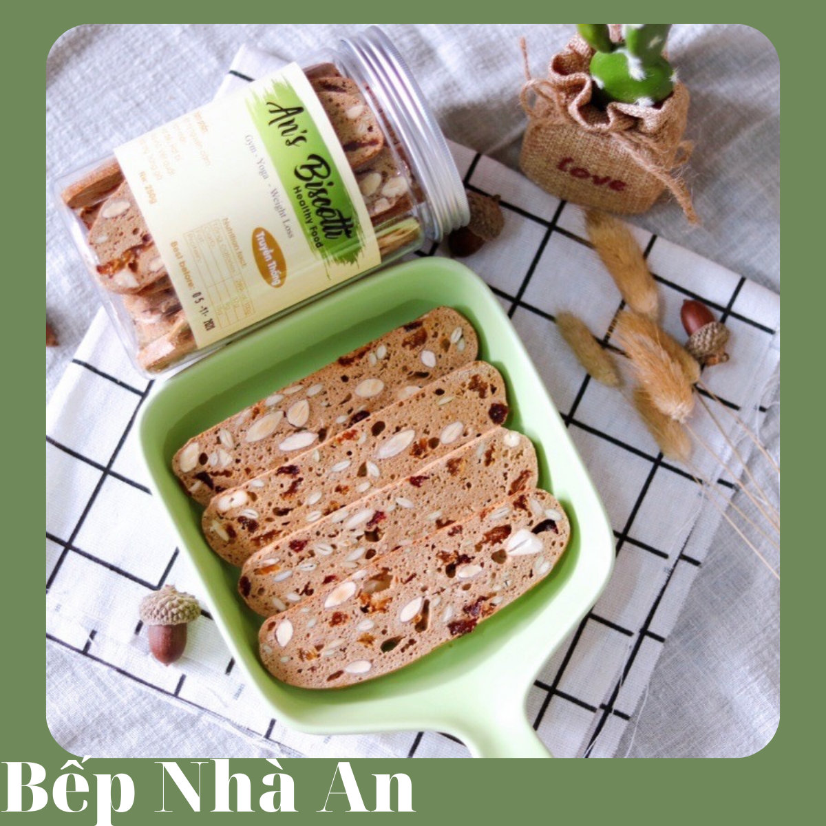 Biscotti (hoàn toàn từ bột mì nguyên cám), - Vị truyền thống