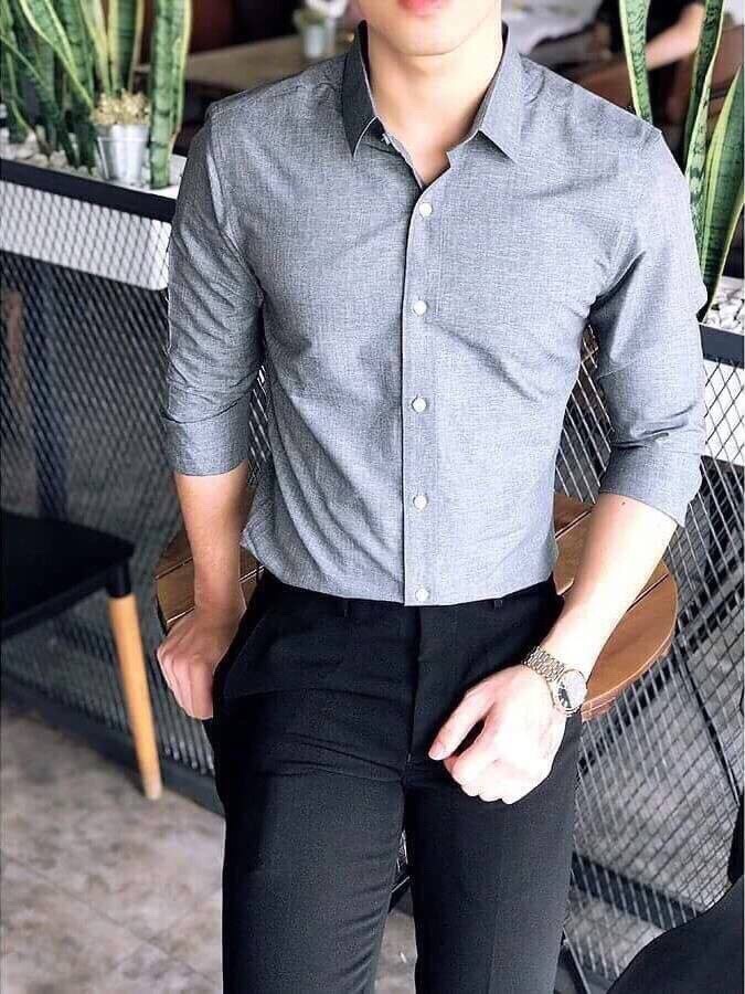 Áo sơ mi nam oxford dài tay kiểu dáng công sở hot nhất