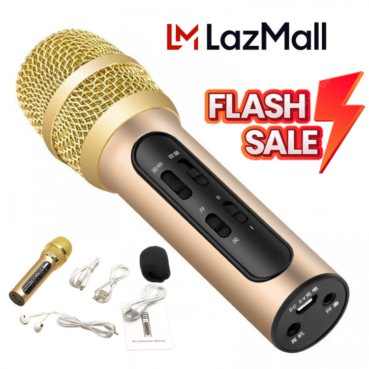 LazCoi FLASH SALE ĐIỆN TỬ CHÍNH HÃNG ,MIC THU ÂM -HÁT LIVE Micro Livestream Trên Điện Thoại, Mic Hát Karaoke Thu Âm C11 Cực Hay, Cực Đẹp, Âm Thanh Vượt Trội Phù Hợp Với Mọi Loại Điện Thoại ,Hát Cực Đã không cần soundcard .Tặng 1 Tai Nghe Thu Âm Chính Hãng