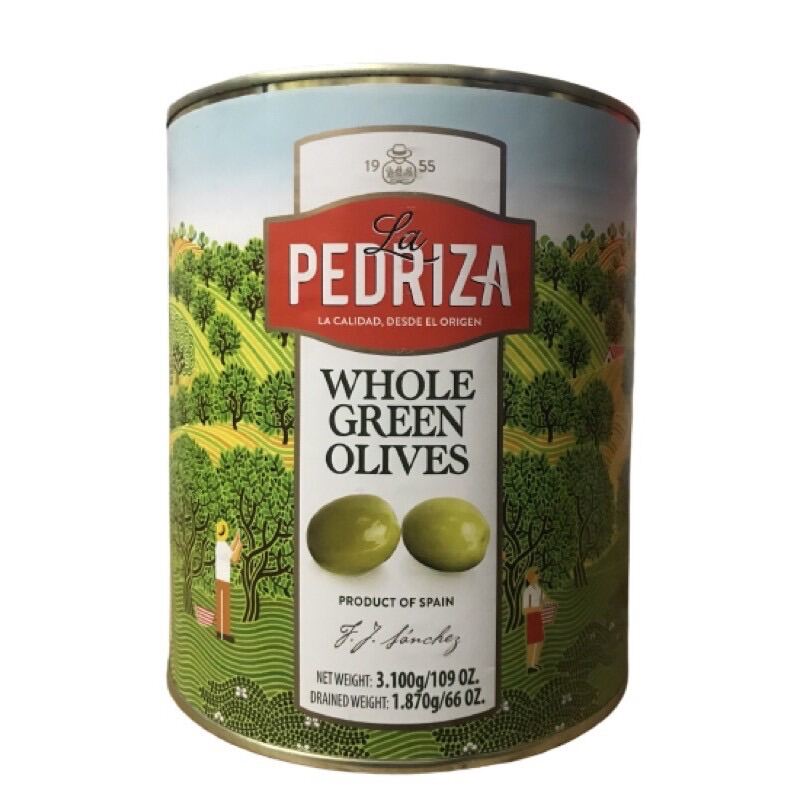 Quả Oliu xanh nguyên trái có hạt La Pedriza - 3kg