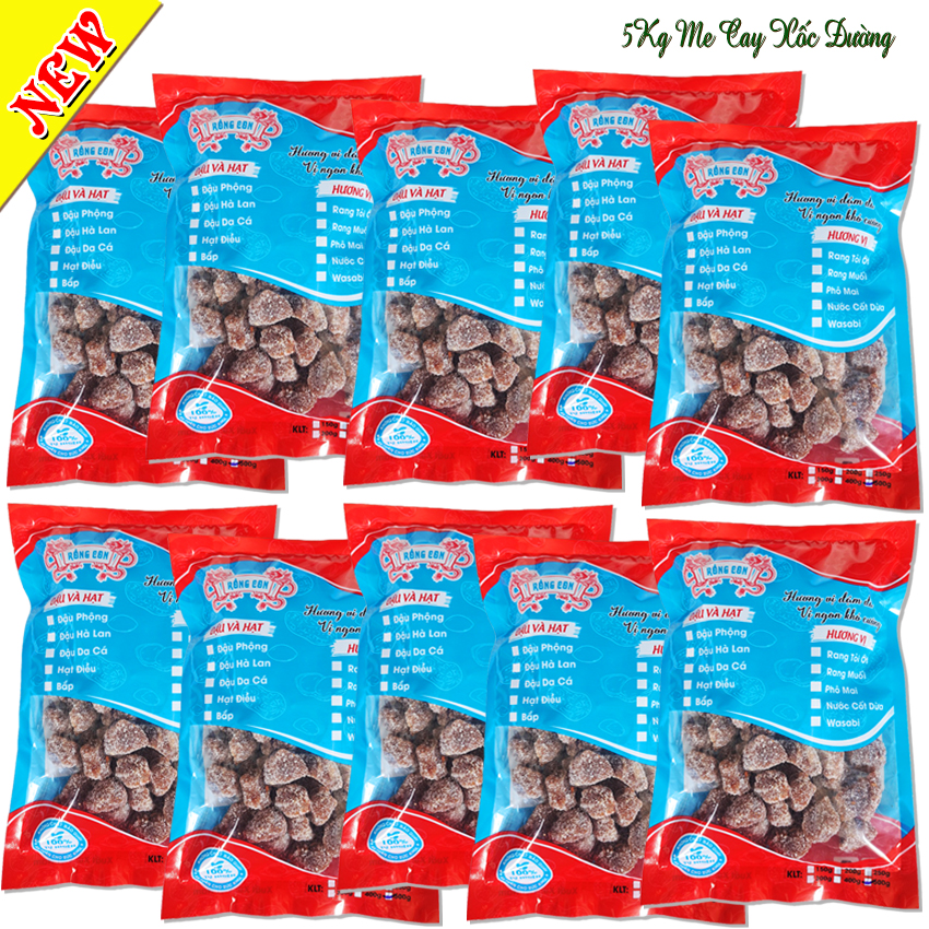 5kg me xốc đường chua cay thương hiệu rồng con - đồ ăn vặt