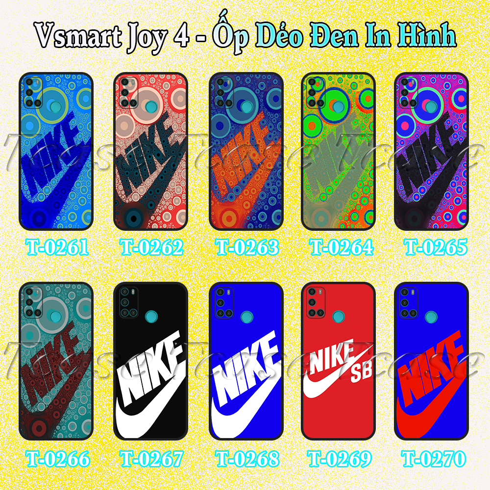 [HCM]Ốp lưng Vsmart Joy 4 - Ốp dẻo đen in hình Just do it đẹp