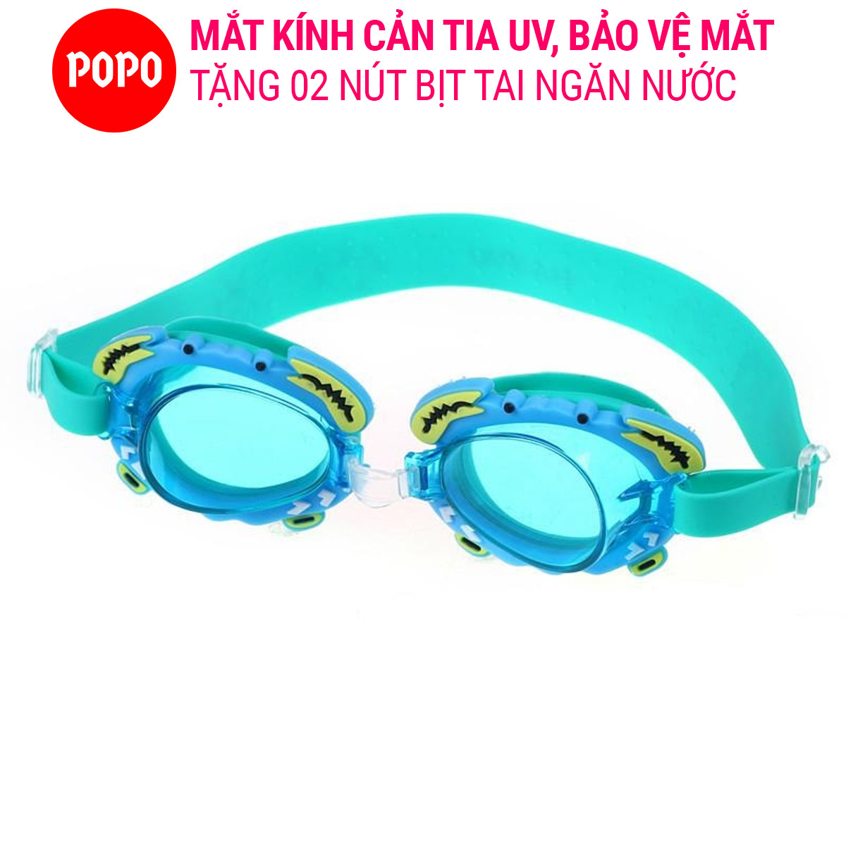 Kính bơi trẻ em, kính bơi cho bé hình cua cản tia uv ,chống tia uv, bảo vệ mắt sporty official