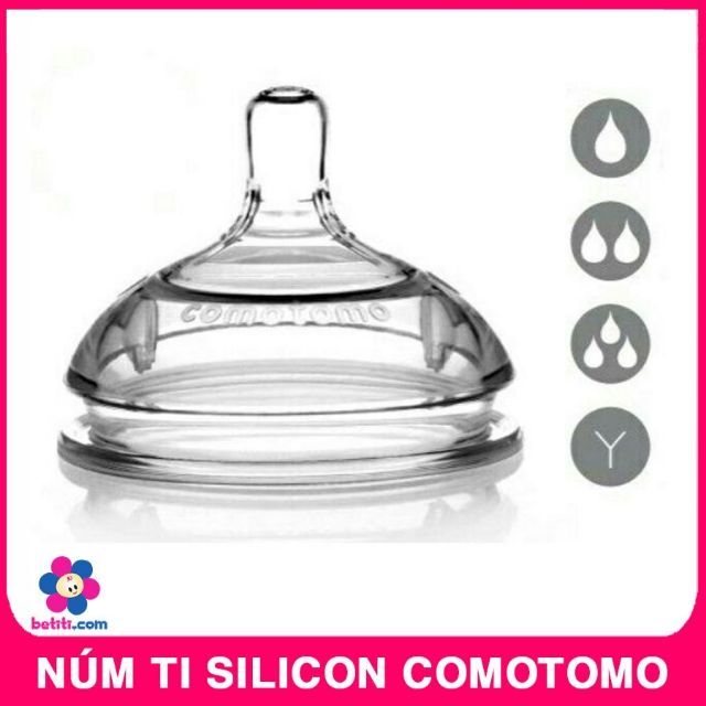 Núm tI siêu mềm thay thế bình sữa comotomo