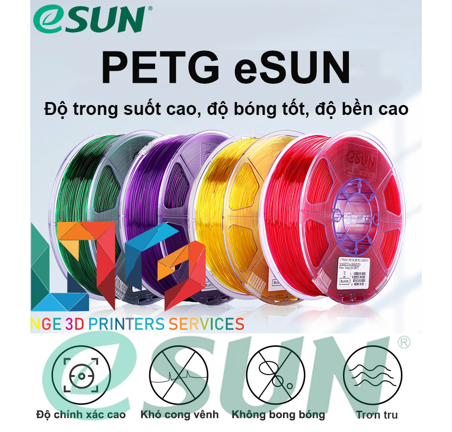 Nhựa in 3d ESUN PETG 1kg/Cuộn