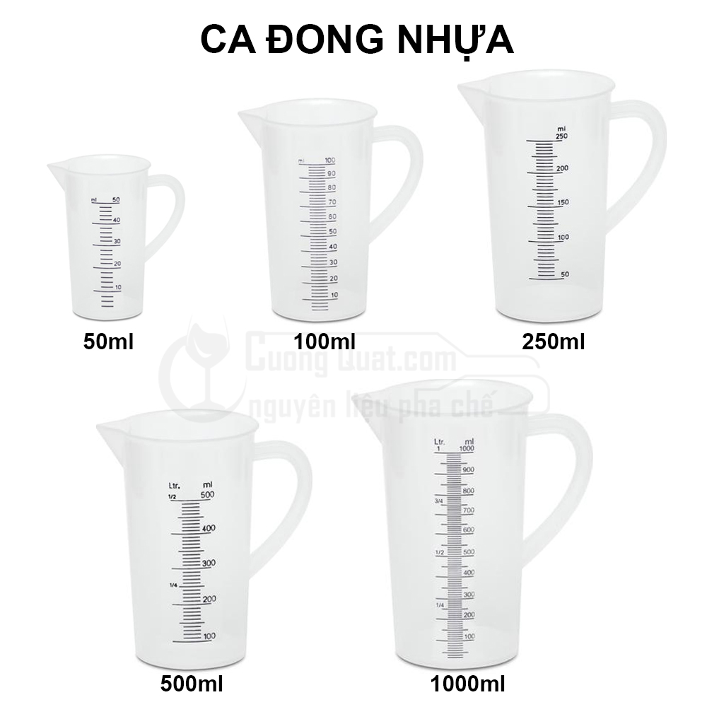Đong Nhựa Chia Vạch Đủ Kích Cỡ