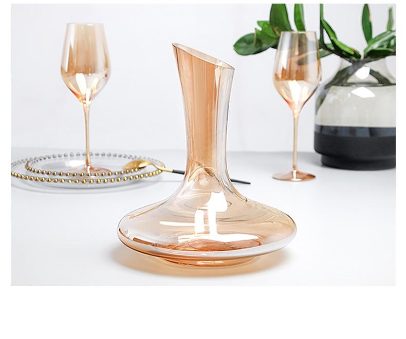Decanter cổ điển màu vàng 1700ml