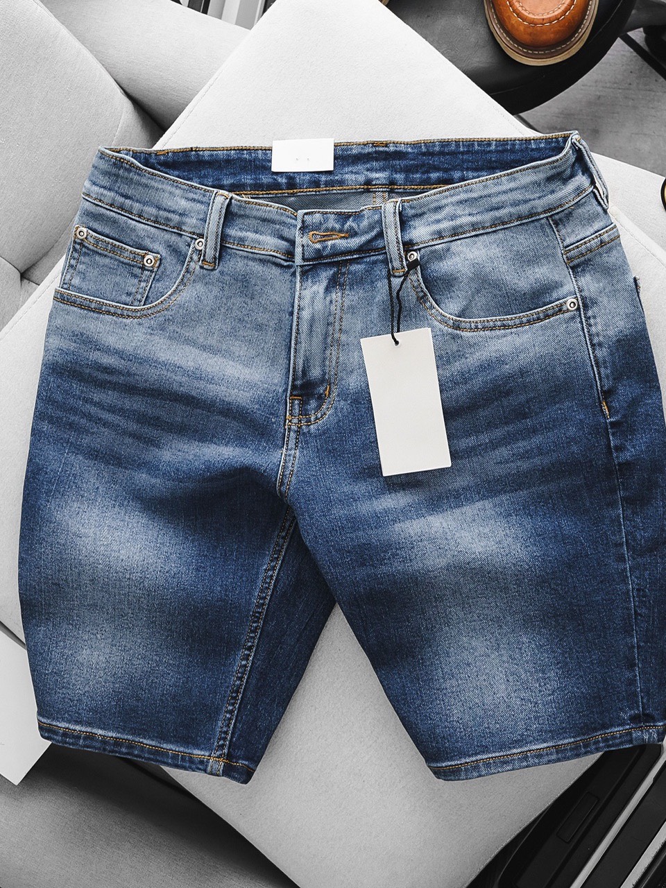 Quần jean Nam VNXK lửng nhiều màu - quần short nam