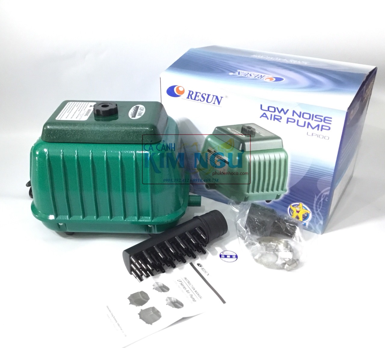 Máy sủi khí oxy hồ cá resun lp 100 lp100
