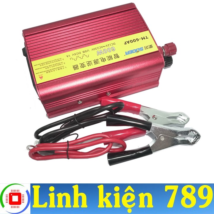 Bộ kích điện 12V lên 220V 600W Suoer - Linh Kiện 789