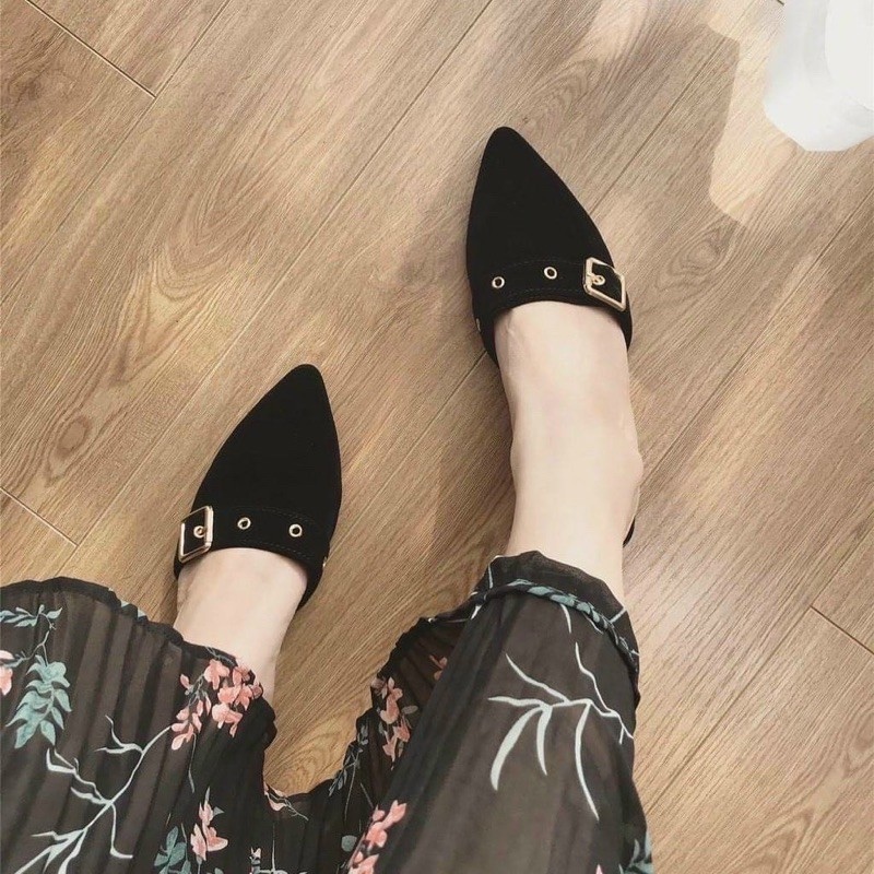 Dép sục nhung khuy đục hot sale
