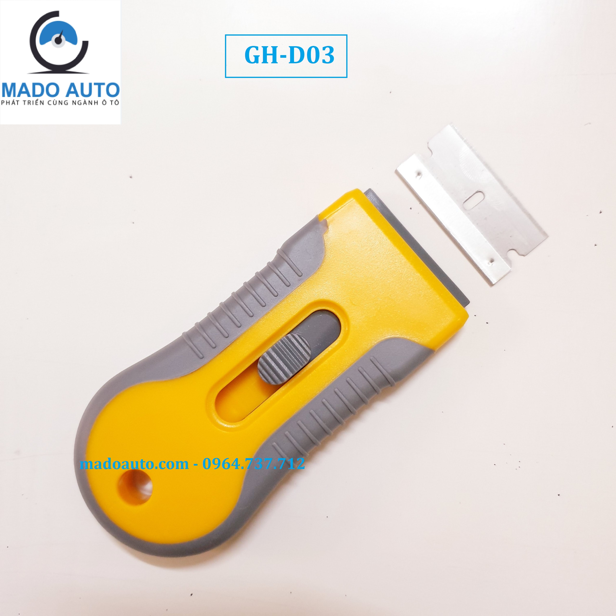 Dụng cụ cạo keo dán phim cách nhiệt kính xe ô tô