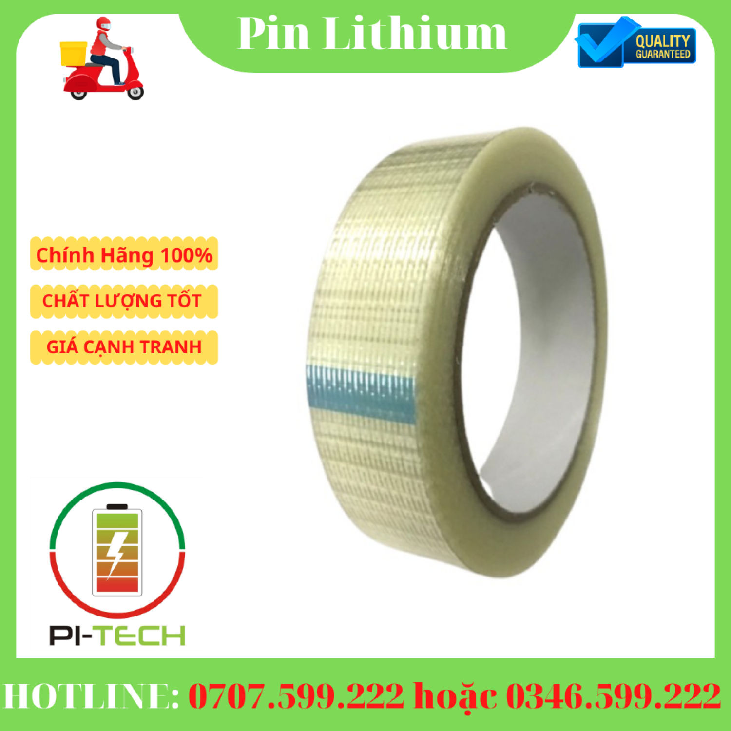 Băng dính rộng 25mm và 50mm ( Sợi Thủy Tinh ) 8