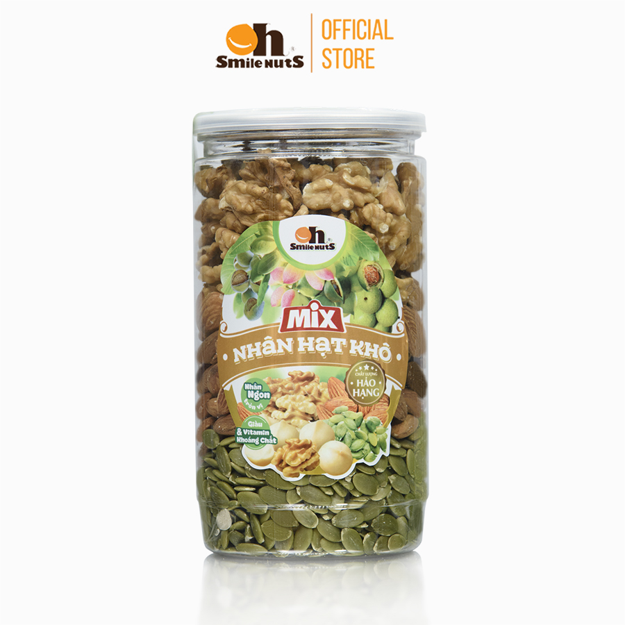 Mix nhân hạt khô hộp 500g