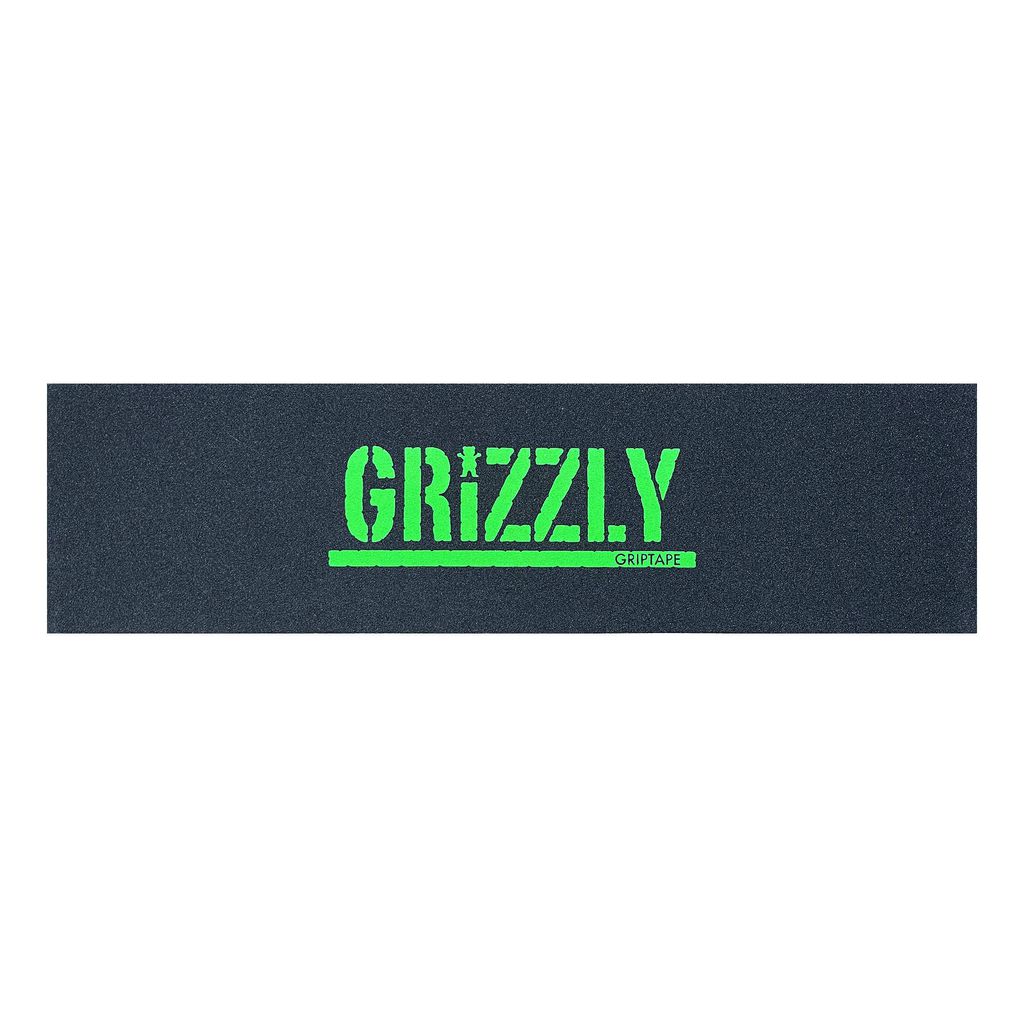 Mặt nhám ván trượt skateboard cao cấp mỹ - grizzly stamp green griptape
