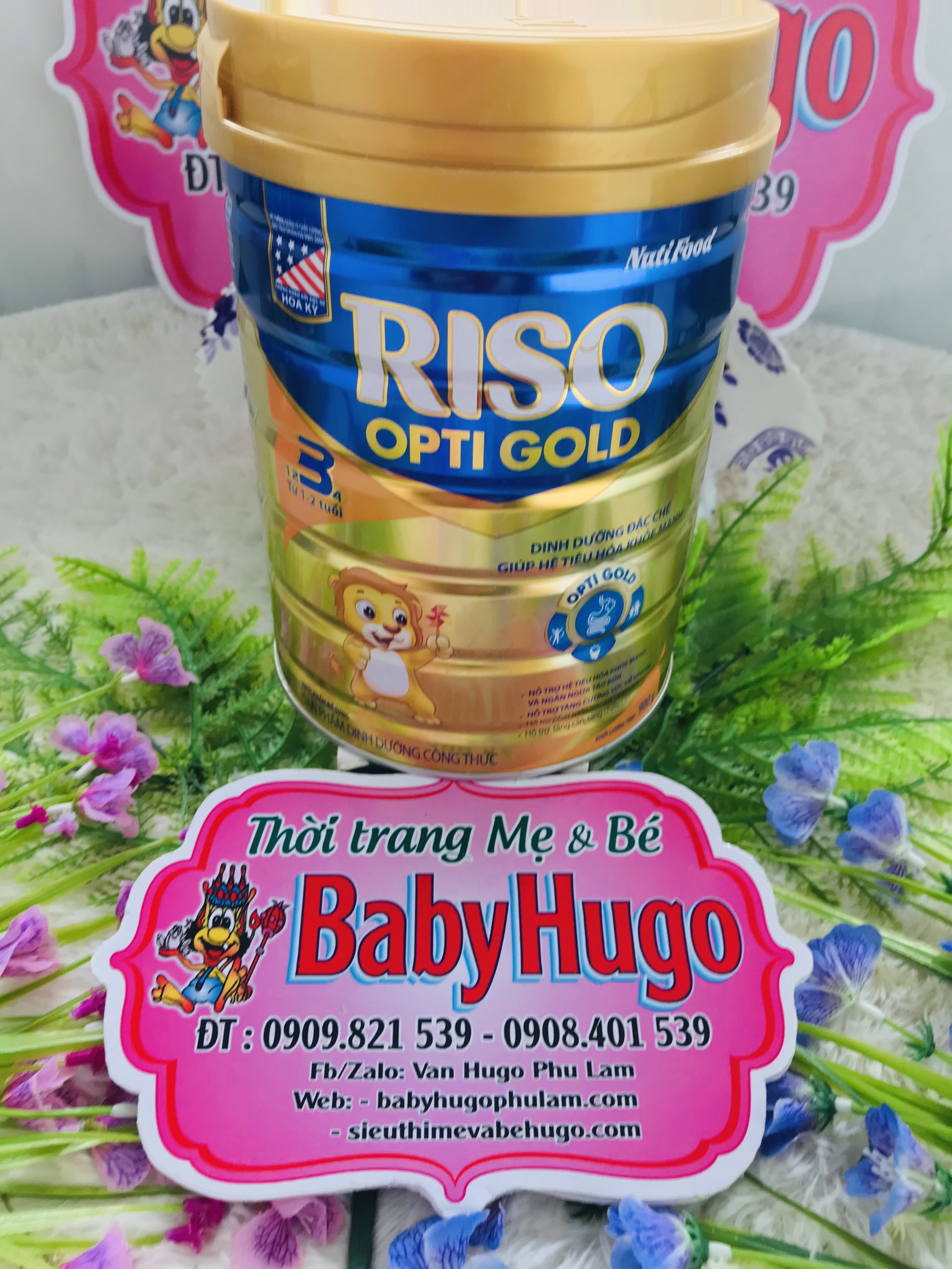 12/23 Sữa Nutifood RISO OPTI GOLD 3( 1-3 tuổi) 900g