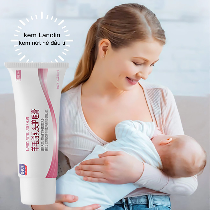 Kem chăm sóc Núm Vú Kem chống nứt nẻ kem Lanolin Phụ nữ mang thai và cho con bú Kem nứt nẻ núm vú chăm sóc vùng ngực sản phụ Kem chống nứt đầu ti Mẫu dùng thử Kem Bôi Ti Và Chăm Sóc Núm Cho Mẹ (7g/59ml), Không Chất Bảo Quản
