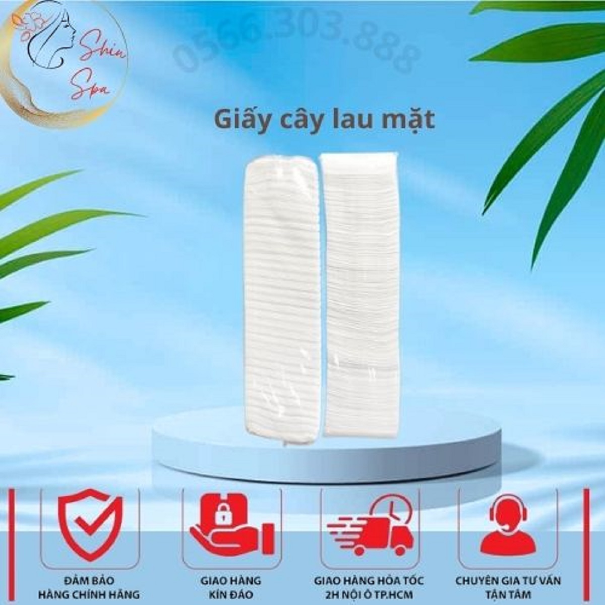Giấy cây lau mặt | giấy lau mặt dùng cho spa thẩm mỹ viện cây 200 tờ loại dầy vvv
