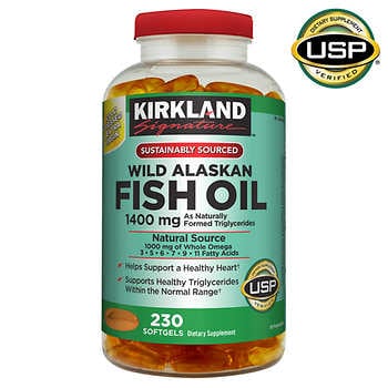 Dầu cá Kirkland Signature Wild Alaskan 230v