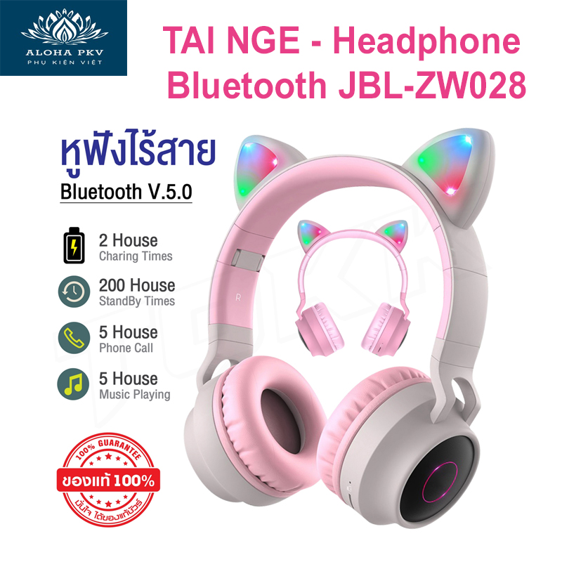 [HCM]Tai nghe chụp tai - GIÁ TỐT NHÂT / Tai nghe chụp tai chính hãng giá rẻ chất lượng đa dạng mẫu mã / tai nge bluetooth chụp tai - Tai nghe Bluetooth tai mèo không dây chụp tai - Zw-028 bass ấm  nge cực sướng bảo hành 12 tháng