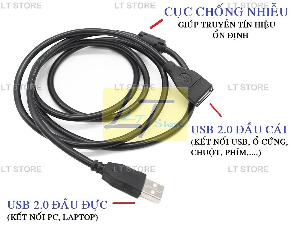Cáp USB nối dài 3 mét chống nhiễu