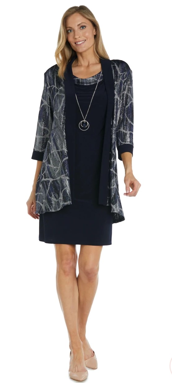 Áo đầm jacket sang trọng R&M Richards, vnxk xuất dư xịn