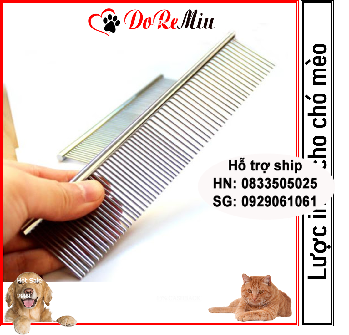 Doremiu- Lược chải lông chó mèo bằng inox không gỉ